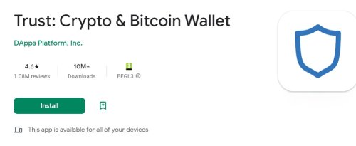 Trust Crypto & Bitcoin Wallet - over 10 million downloads