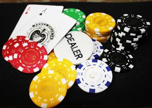 Casino chips and cards, online casino bonuses can considerably increase your stack