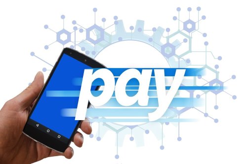 A Mobile phone, fintech allows mobile payments