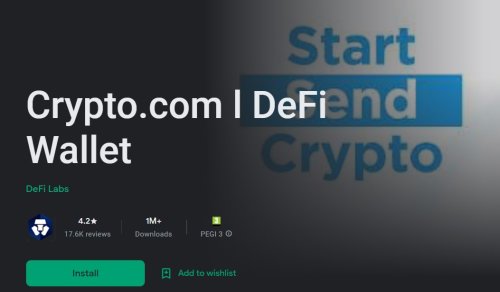 Crypto.com DeFi Wallet App on Google Play.