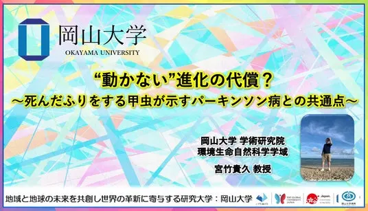 死んだふりの甲虫が示すパーキンソン病研究の新視点