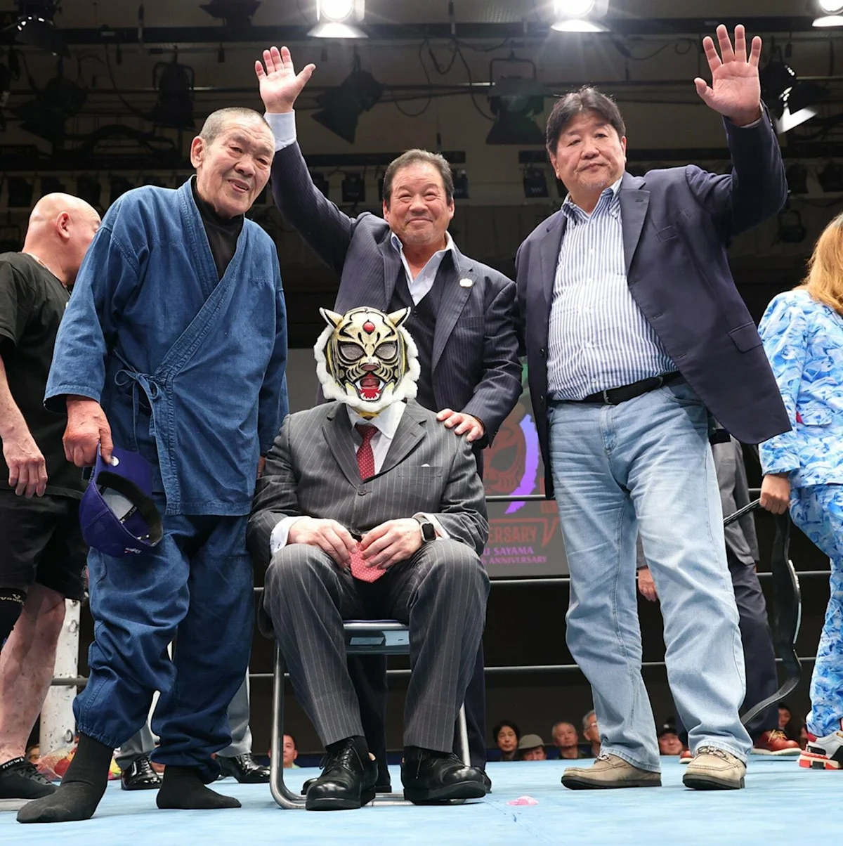 初代タイガーマスク、闘病中もリングで元気な姿