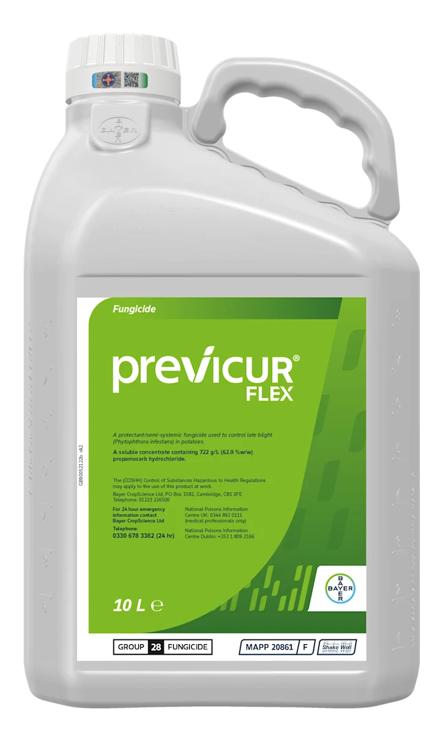 A protectant/semi-systemic fungicide used to control
late blight (Phytophthora infestans) in potatoes.