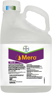 White plastic bottle with Mero logo