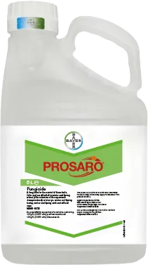 Large plastic bottle printed with a label of the Prosaro logo 