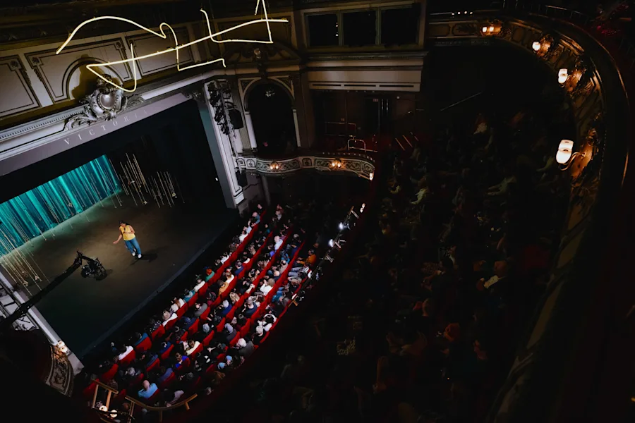 From stage