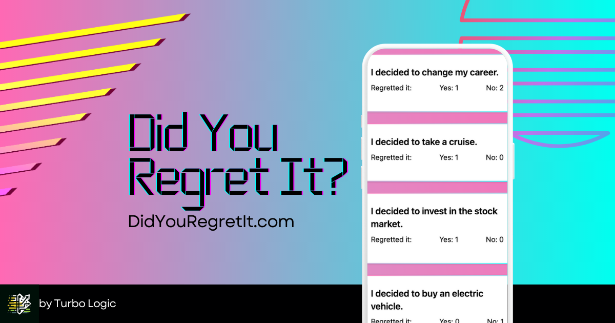 Did You Regret It Social Share