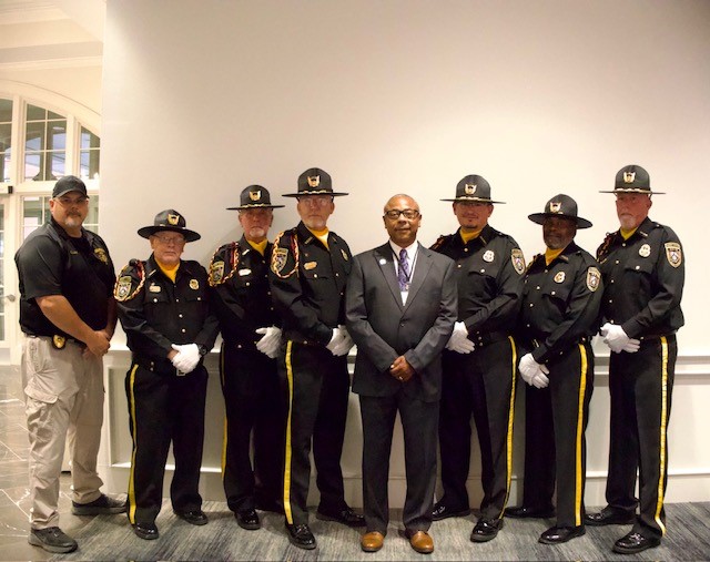 Mike Randle with ODRC Honor Guard