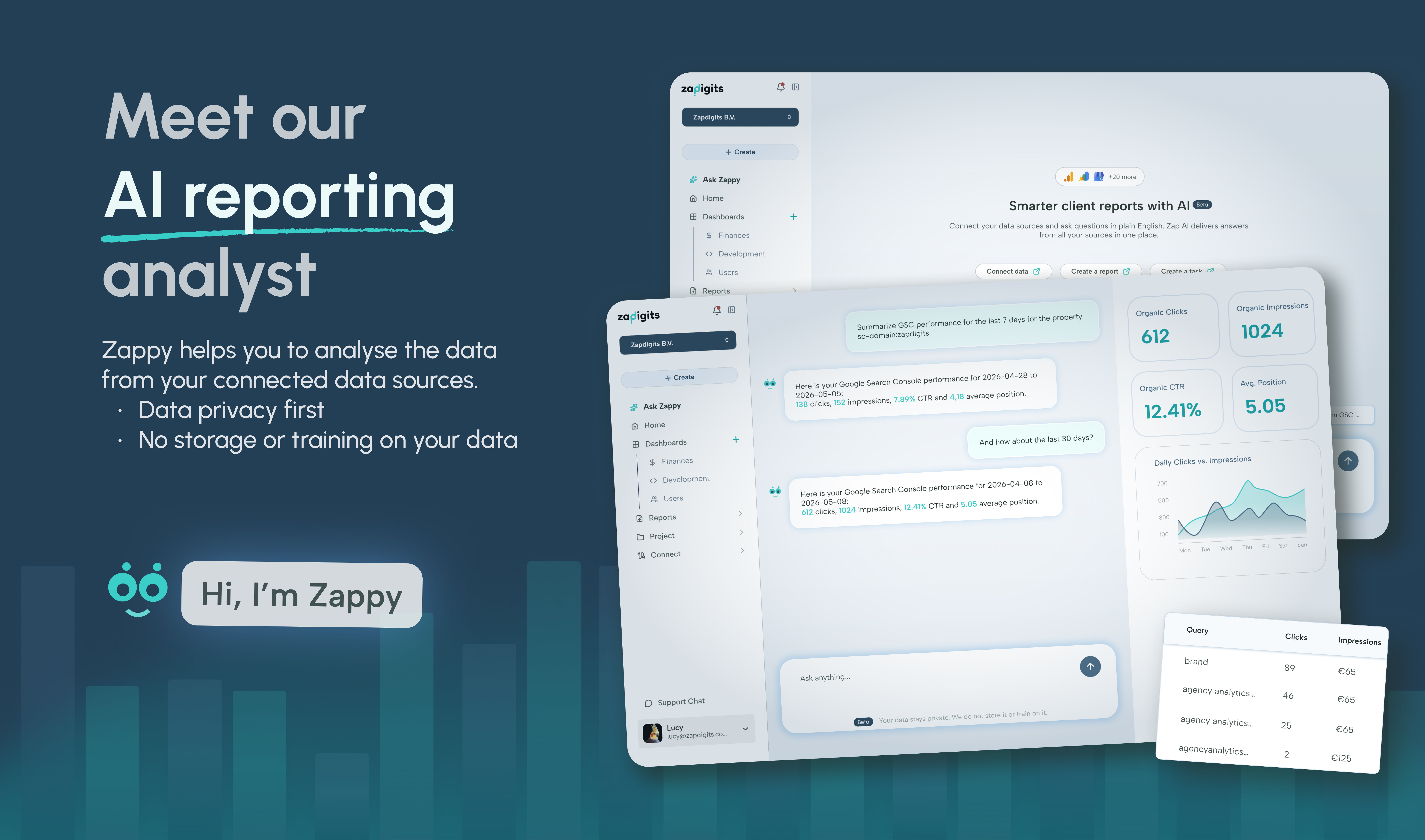 Zappy by ZapDigits | Agency analytics alternative