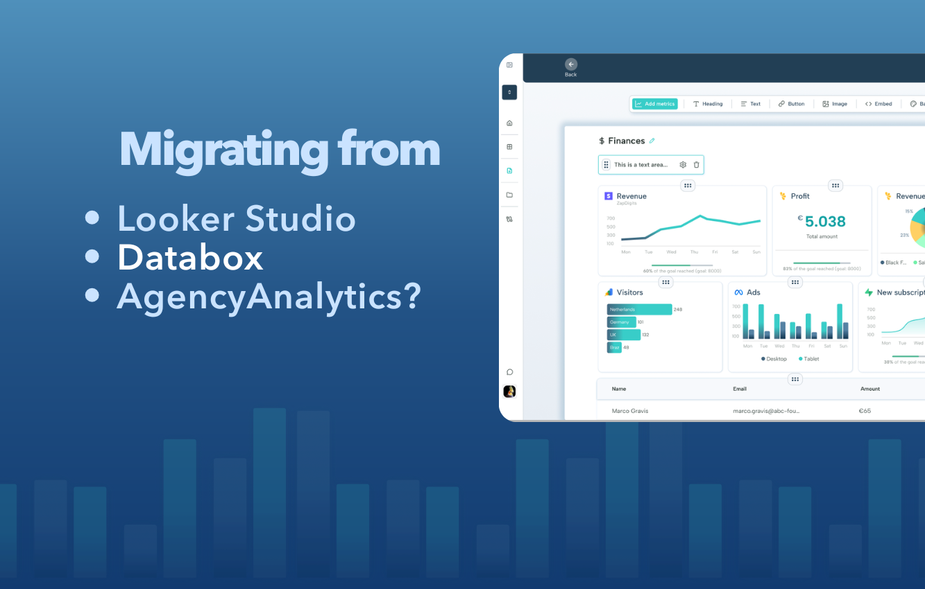 Migrate to ZapDigits from Agency Analytics and DataBox