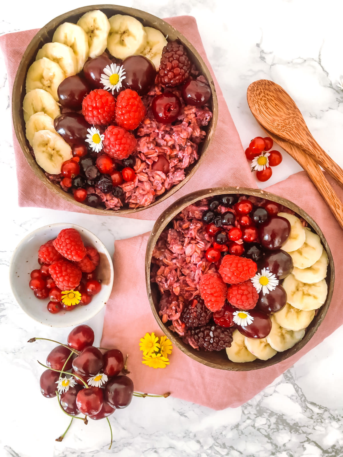 Beeren Porridge Bild