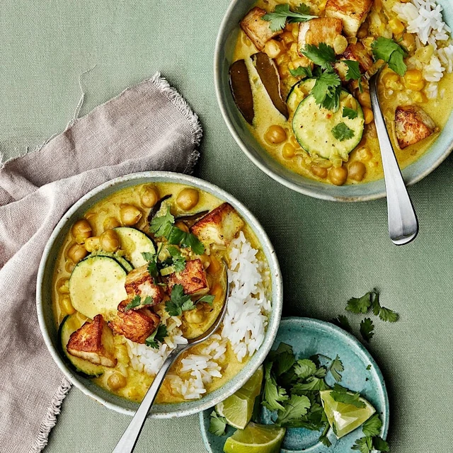 Vego currygryta med halloumi