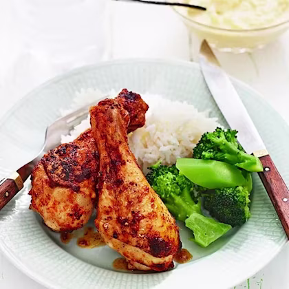 Kycklingben med currysås