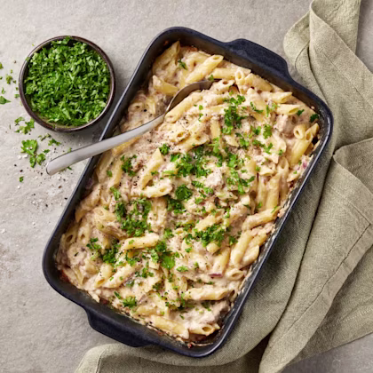 Tuna melt pasta
