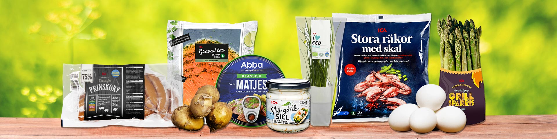 Klicka för att handla midsommarmat. 