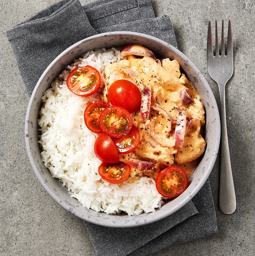 Gryta med kyckling och ris