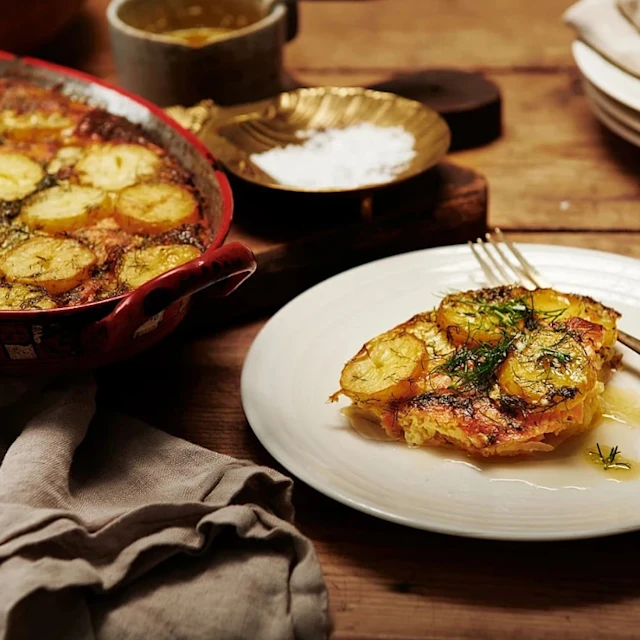 Laxpudding på rester