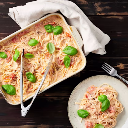 Fetaost- och tomatpasta