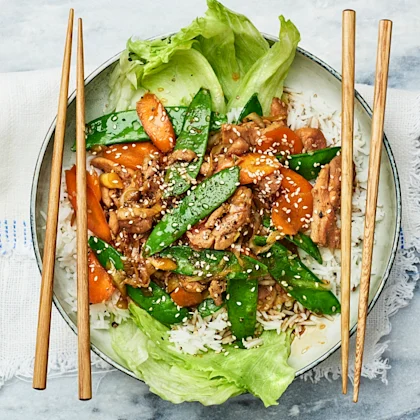 Strimlad kyckling teriyaki