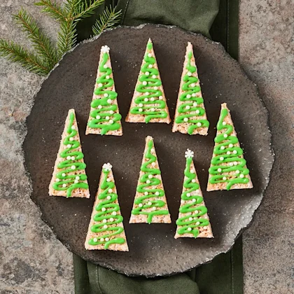 Tomteskumsgranar med rostad kokos