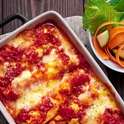 Cannelloni med zucchini och linser