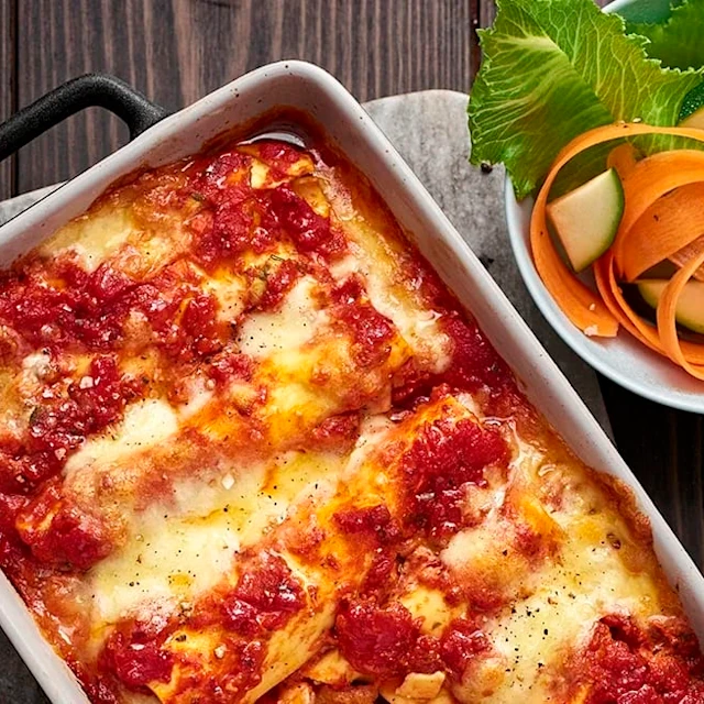 Cannelloni med zucchini och linser