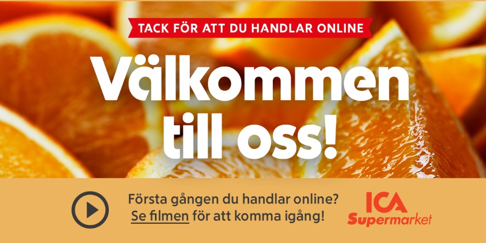 Tack för att du handlar online. Välkommen till oss. Första gången du handlar online? Se filmen för att komma igång.