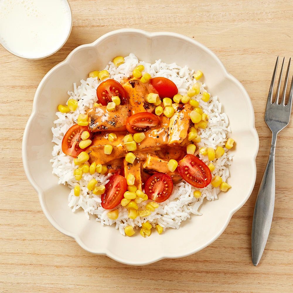 Vegostroganoff med ris