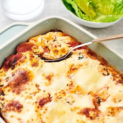 Svamplasagne med spenat