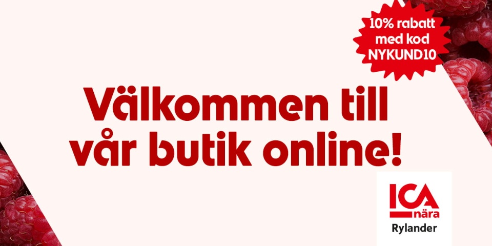 Välkommen till vår butik online. 10 procent rabatt med kod NYKUND10