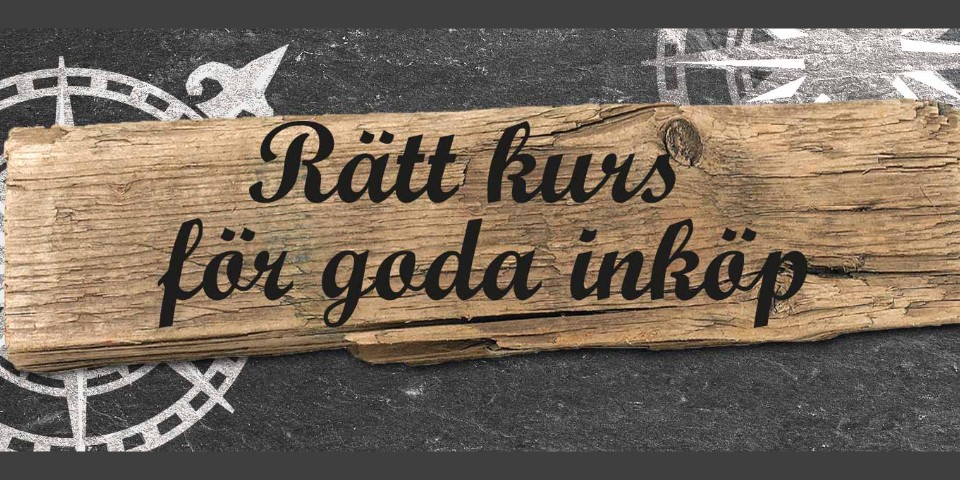 Rätt kurs för goda inköp.
