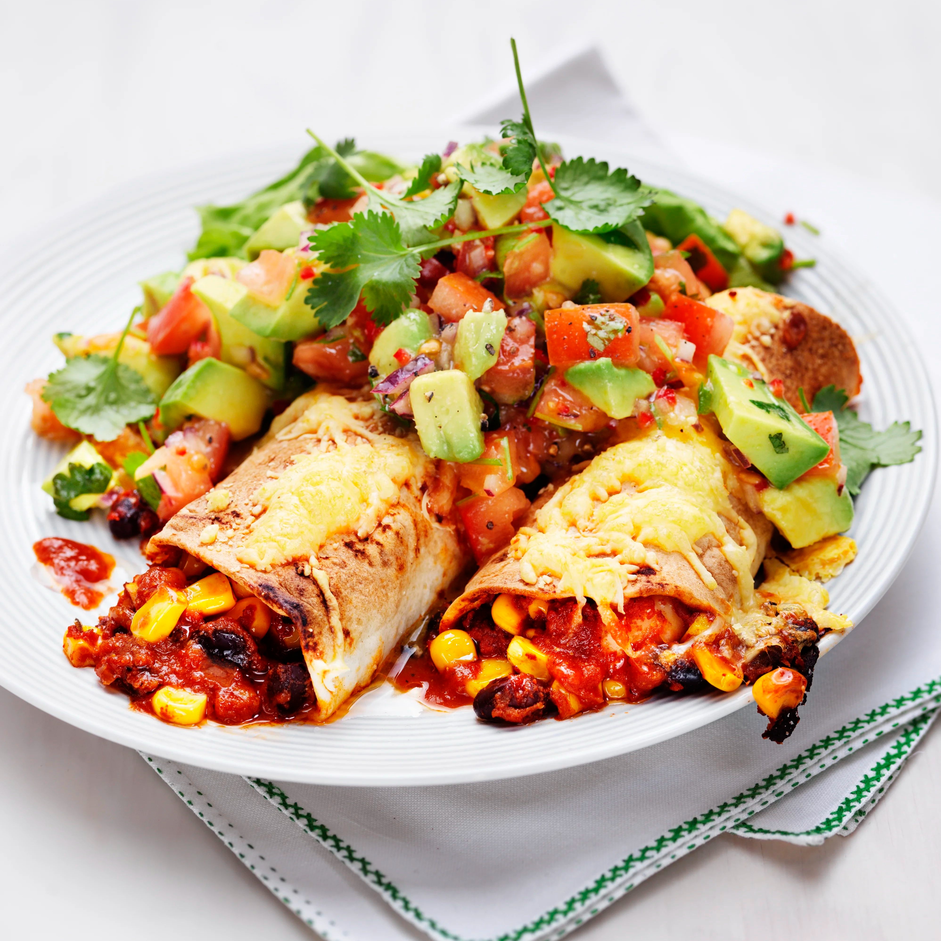 Enchilada med tomatsalsa