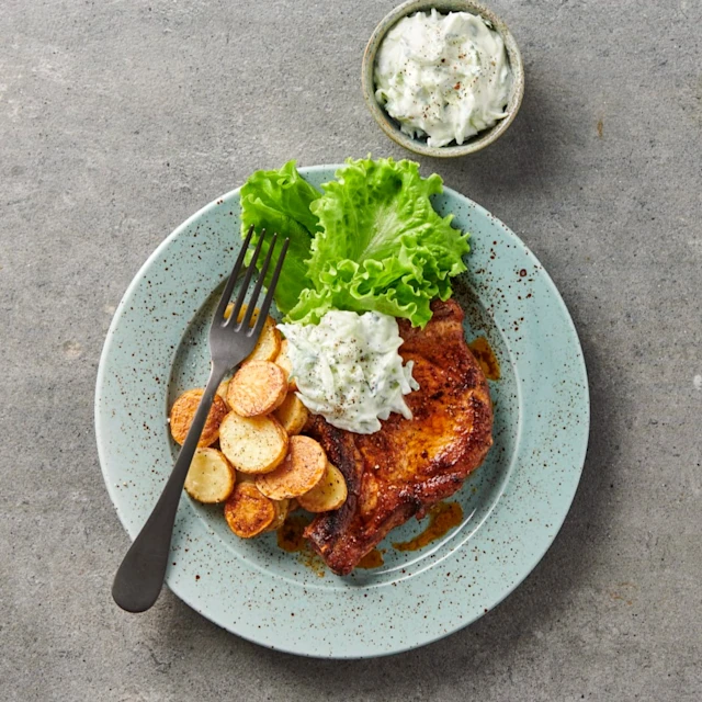 Kotlett med tzatziki
