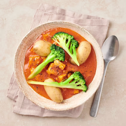 Krämig fiskgryta med broccoli