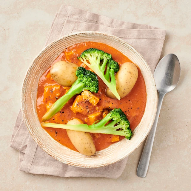 Krämig fiskgryta med broccoli