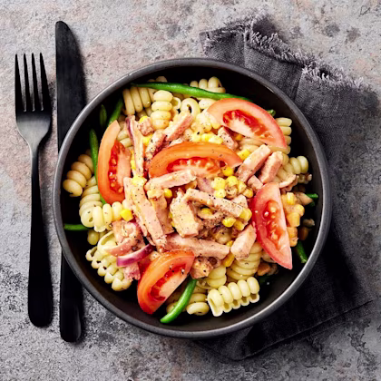 Kassler med krämig tomatpasta