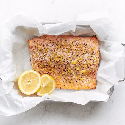 Laxfilé i ugn med citron