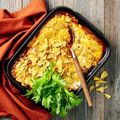 Nachogratäng med majs