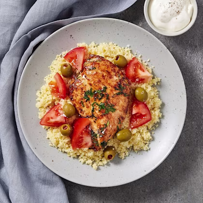 Basilikakyckling med couscous