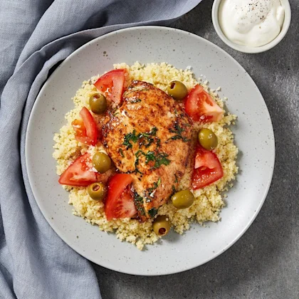 Basilikakyckling med couscous