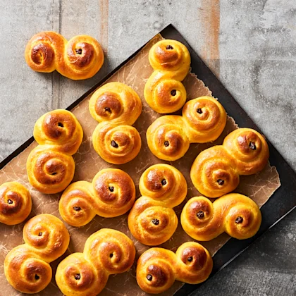 Lussebullar med kvarg