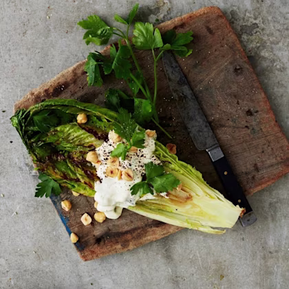 Grillad sallad med ädelost