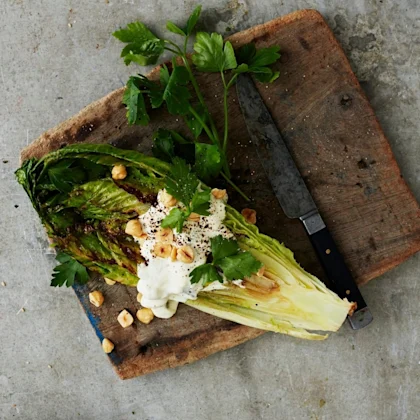 Grillad sallad med ädelost