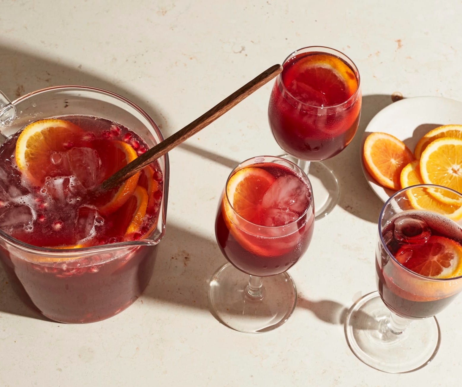 Glöggsangria med granatäpple