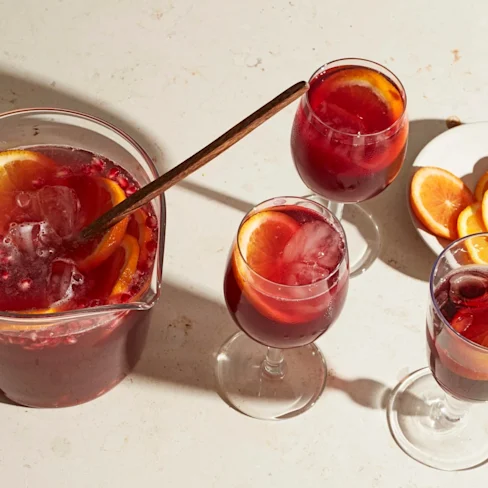 Glöggsangria med granatäpple