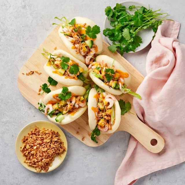 Bao buns med räkor