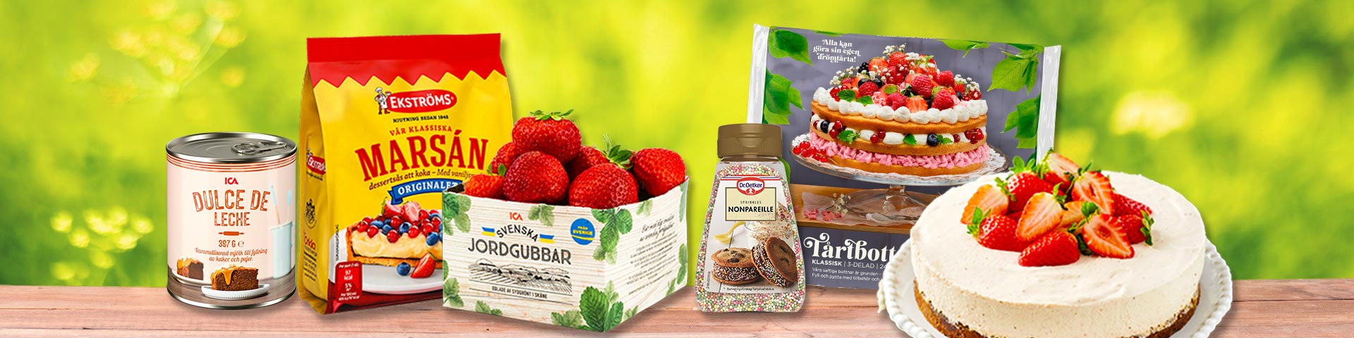 Klicka här för att handla produkter till midsommartårta & Glass