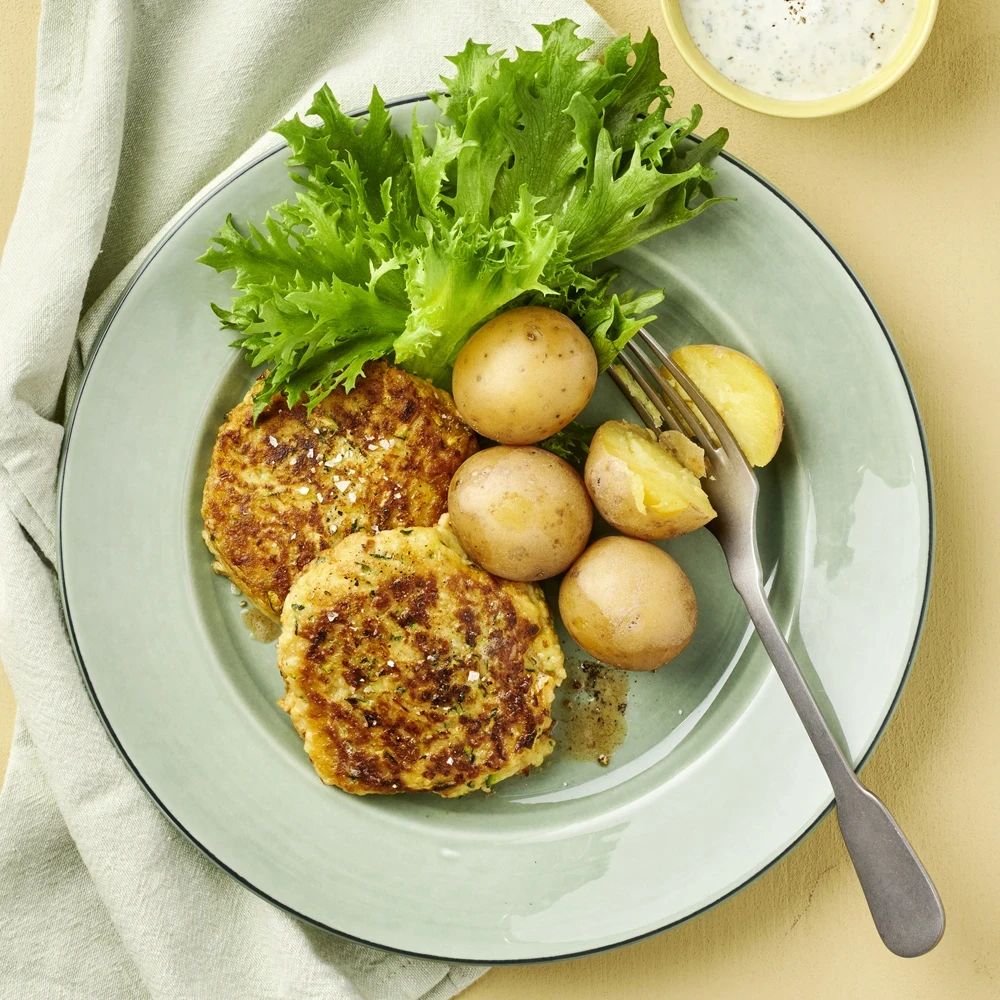 Biffar med kikärtor och zucchini