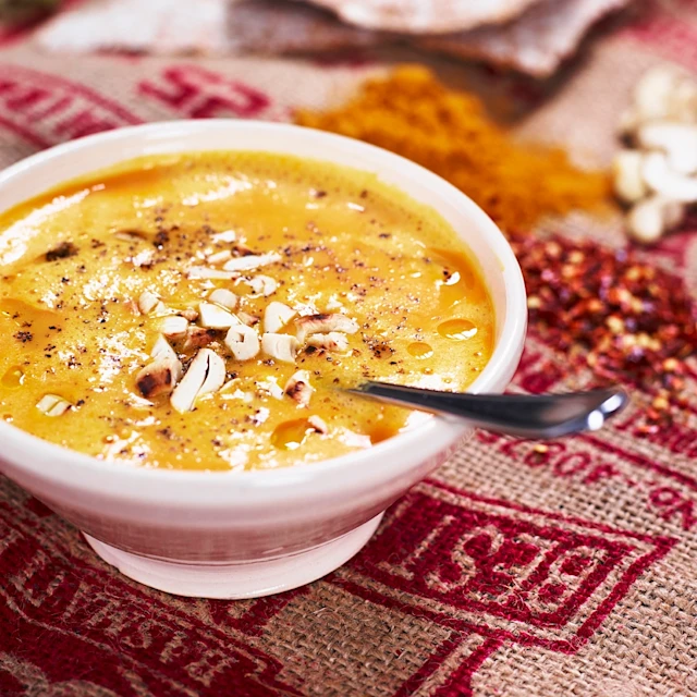 Sötpotatissoppa med curry och lime