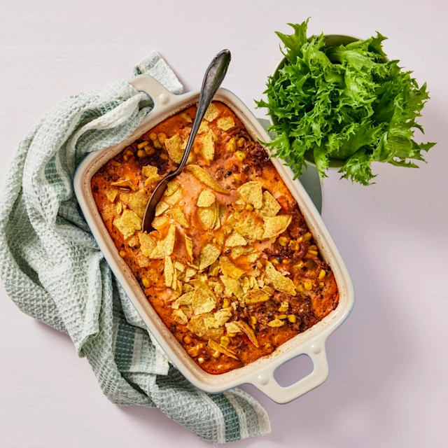 Nachogratäng med majs